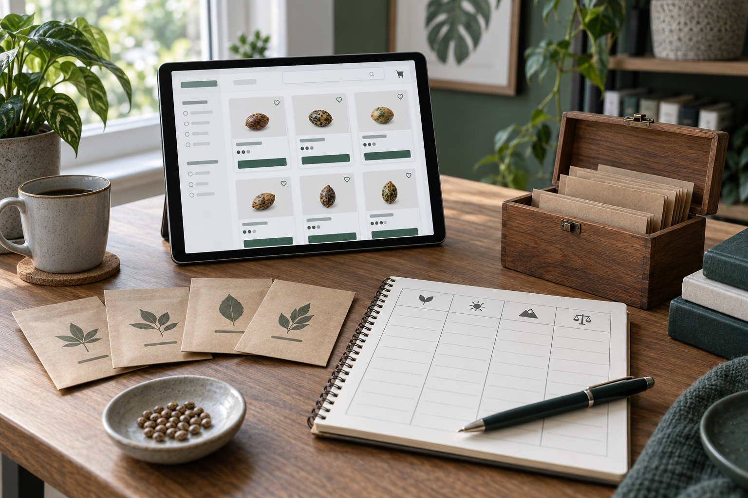 Cannabiszaden vergelijken voor Seedshop hoofdcategorie bij Master of Seeds uitgelegd